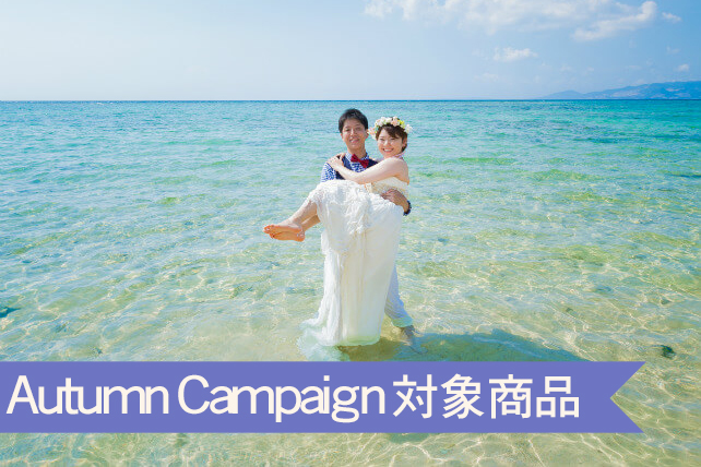 沖縄の青空とエメラルドグリーンの海を背景に愛を誓う